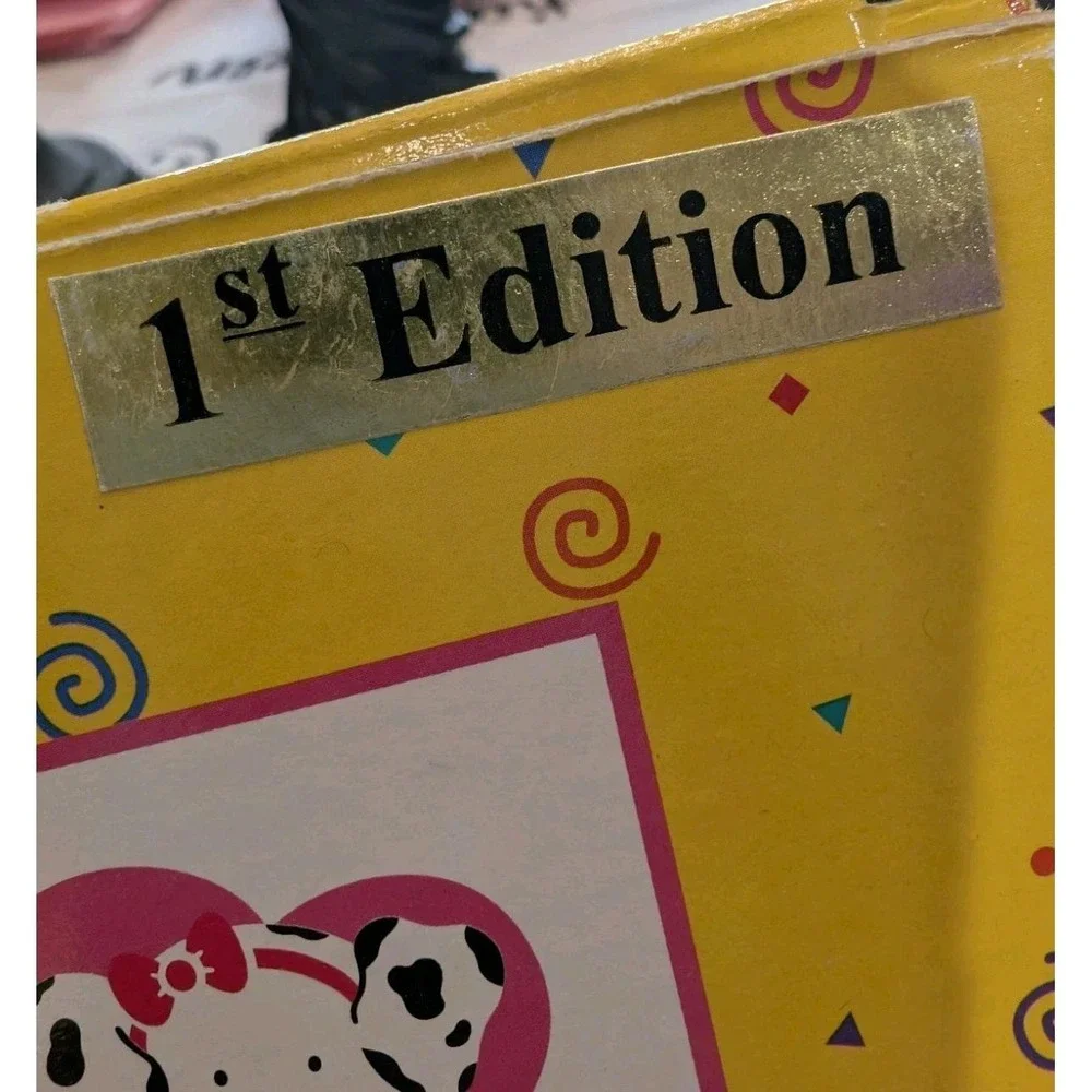 Vintage Hello Kitty Pencil Holder 1997 Red Heart Polkadot 1st Edition